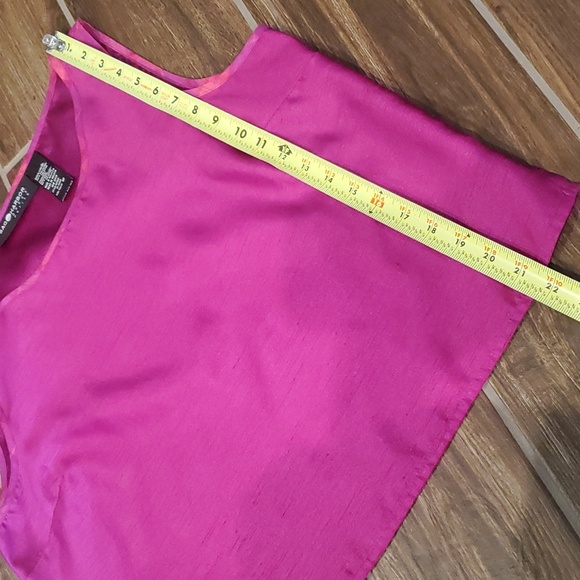 Sag Harbor Dress Petite Pink Sleeveless Round Neck Blouse Woman 16P - Picture 9 of 9